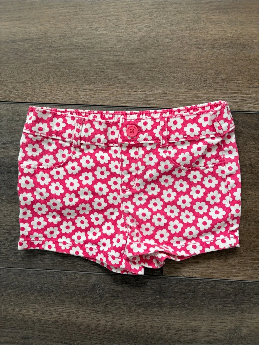 Gymboree Pink and White Floral Kids Shorts